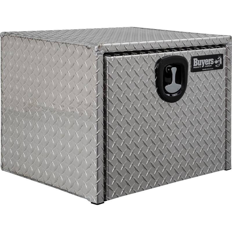 18 in. x 18 in. x 24 in. Diamond Plate Tread Aluminum Underbody Truck Tool Box