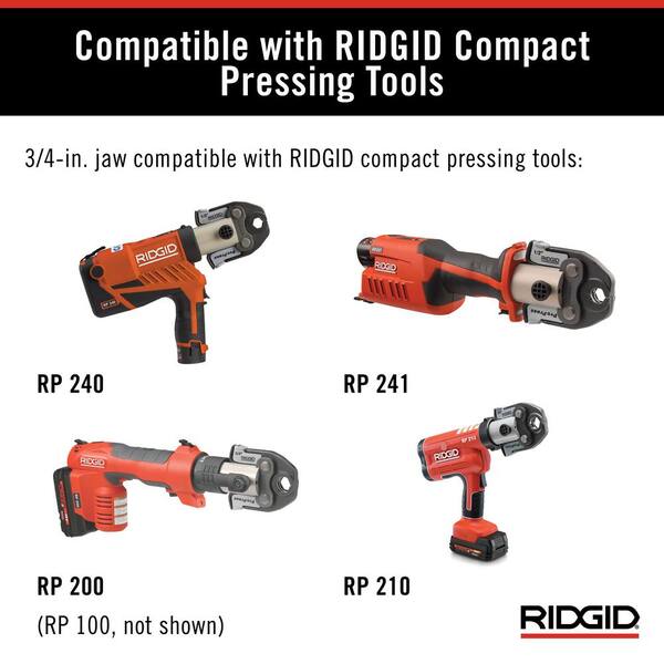 RIDGID MegaPress 3/4 in. Compact Jaw for Compact Press Tools