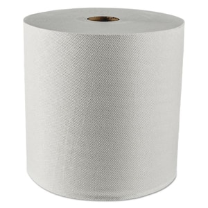 Essential 1.5'' Core Plus Hard Roll Towels 8 in. x 425 ft. White (12 Rolls per Carton)