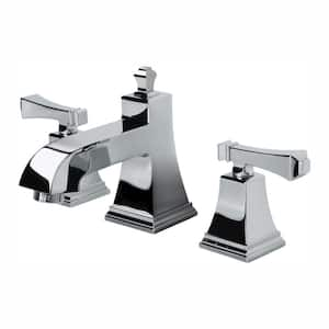 Exhibit 8 in. Widespread 2-Handle Low-Arc Bathroom Faucet in Chrome