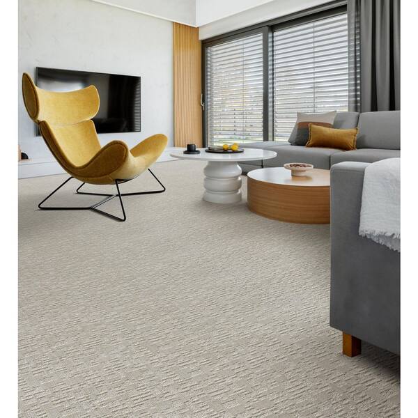 Tinker Treasure-Moonstone Gray-45 oz. SD Polyester Pattern Carpet - Installation Required