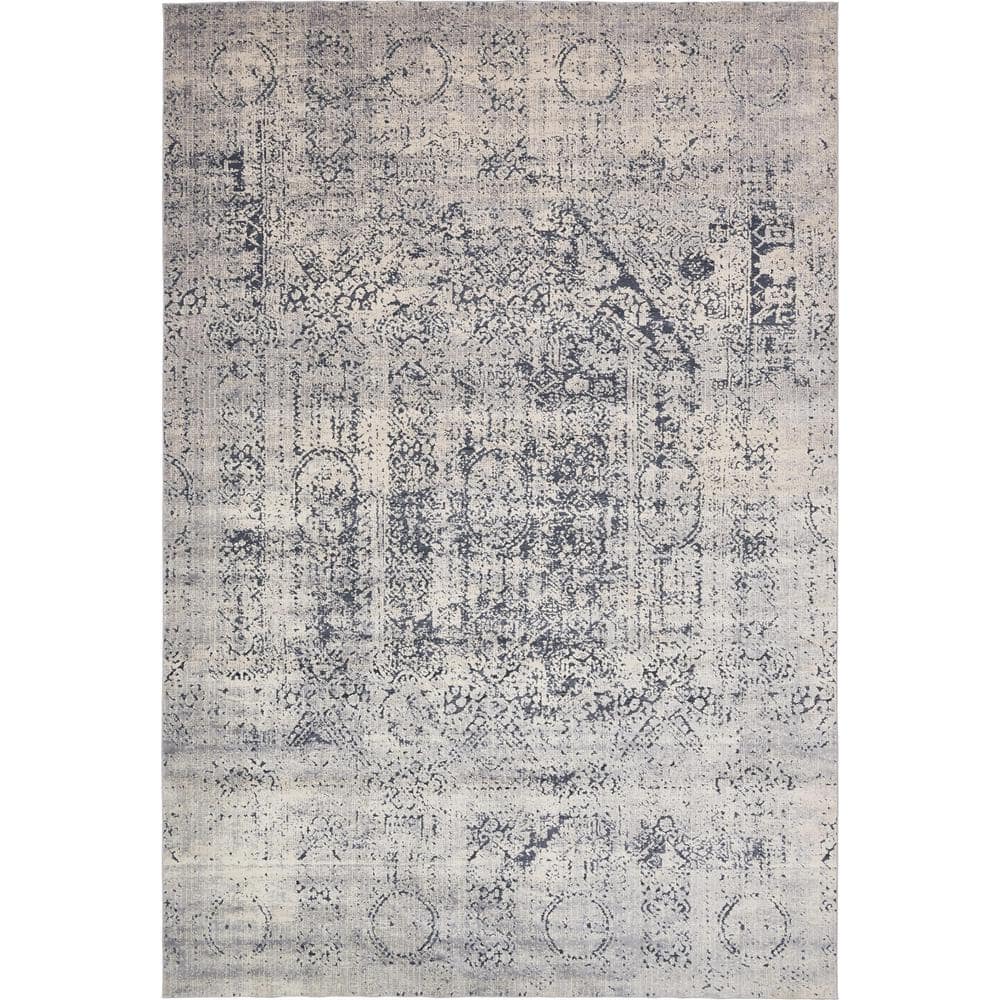 Unique Loom Chateau Quincy Gray 10' 0 x 14' 5 Area Rug 3136049 The