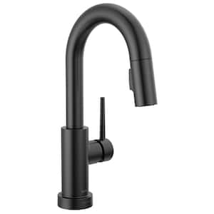 Trinsic Touch2O with Touchless Technology Single Handle Bar Faucet in Matte Black