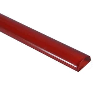 Red Lipstick 3/4 in. x 12 in. Glass Pencil Liner Trim Wall Tile