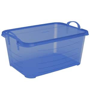 55 Qt. Locking Stackable Organization and Storage Container, Blue