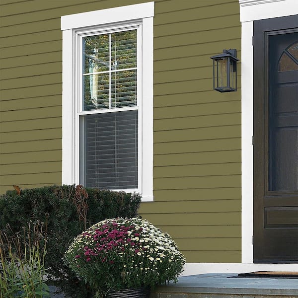 Glidden Premium 1 qt. PPG1113-6 Green Briar Flat Exterior Latex