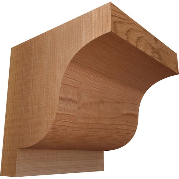 Ekena Millwork 5-1/2 in. x 6 in. x 6 in. Western Red Cedar Newport Smooth Corbel