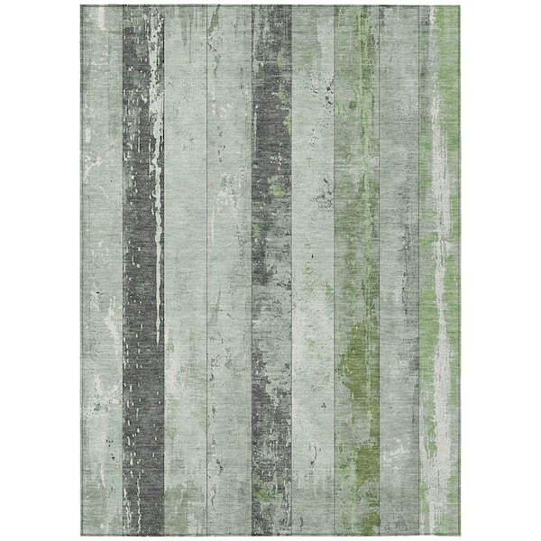 Chantille Machine Washable Indoor/Outdoor Abstract ACN1868 Aloe 3 ft. x 4 ft. Area Rug