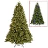 National Tree Company 7.5 ft. Downswept Douglas Fir Artificial Christmas Tree with Dual Color LED Lights PEDD1-312LD-75X