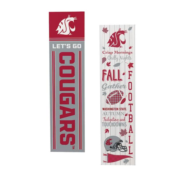 47 in. Double Sided Leaner Fall Seasonal Porch Sign, Washington State University