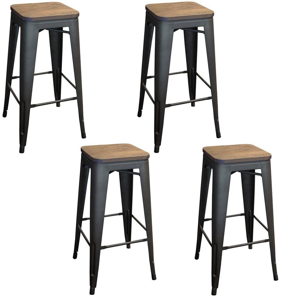 rustic metal bar stools