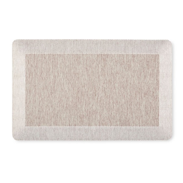Comfort Air Mira Coffee Brown 19.6 in. x 32 in. Rectangle Kitchen Mat