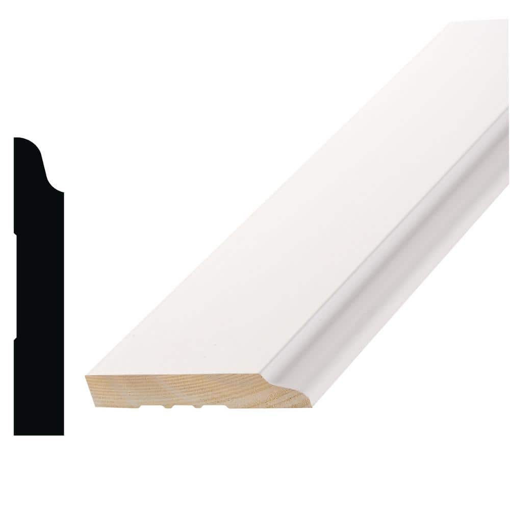 Pro Pack 662 9/16 in. x 3-1/2 in. x 96 in. Primed Pine Finger-Joint Baseboard Moulding (8-Pack − 64 Total Linear Feet) price history on PriceWatchPro