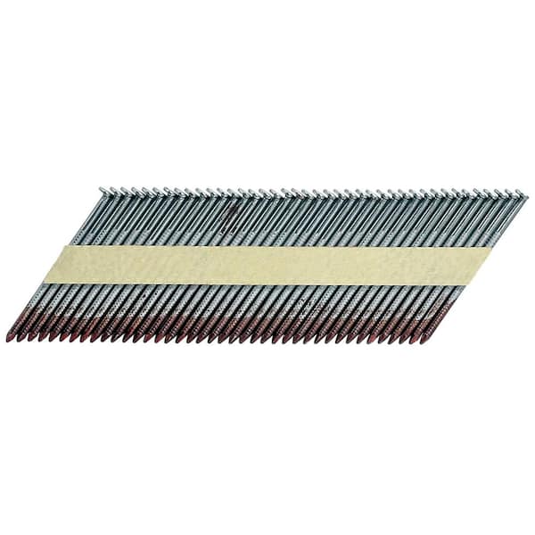 Clipped Head Paper Collated Framing Nails Bright Finish 0.113 x 2-3/8 in Steel 