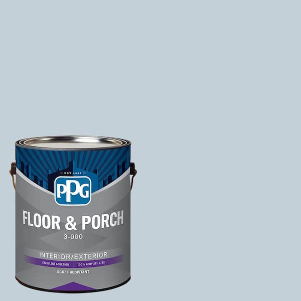 1 gal. PPG10-12 Cool Gray Satin Interior/Exterior Floor and Porch Paint