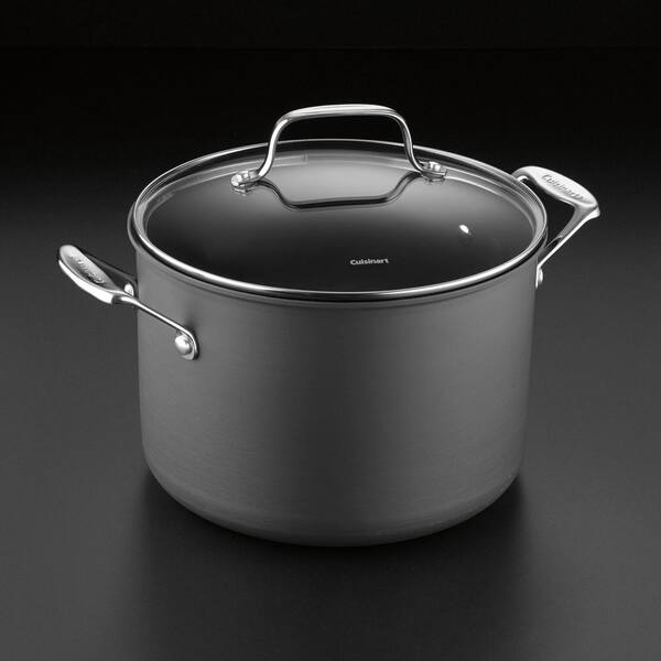 Cuisinart Chef's Classic 8 qt. Aluminum Stock Pot with Lid 66624 - The Home  Depot