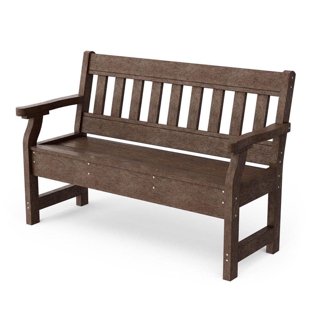 Heritage Tudor Brown HDPE Plastic Outdoor Garden Bench price history on PriceWatchPro