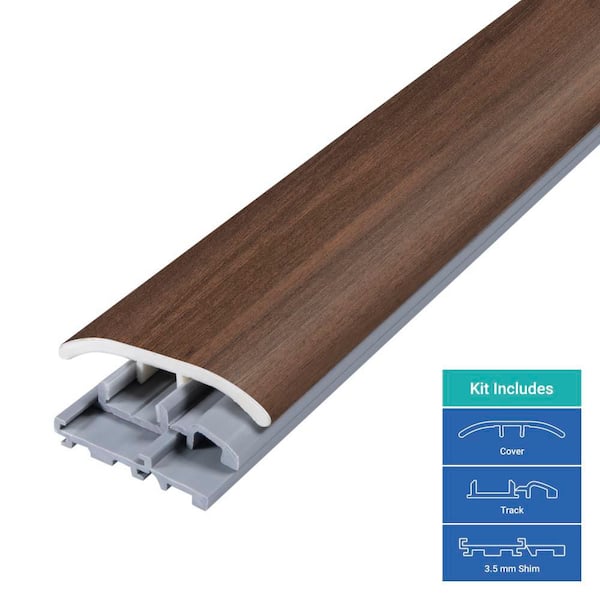 Mountain 0.31 in. T x 2 in. W x 78.7 in. L Vinyl 4-in-1 Molding
