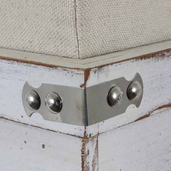 Hadley weathered storage ottoman hotsell