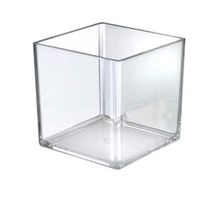 6 in. W x 6 in. D x 6 H. Crystal Styrene Square Display Cube (4-Pack)