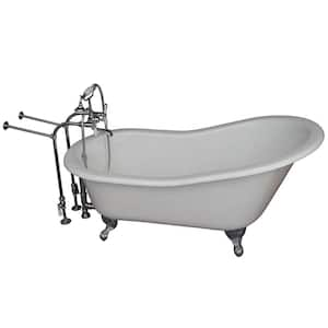 Barclay Products Ft Cast Iron Ball And Claw Feet Slipper Tub In