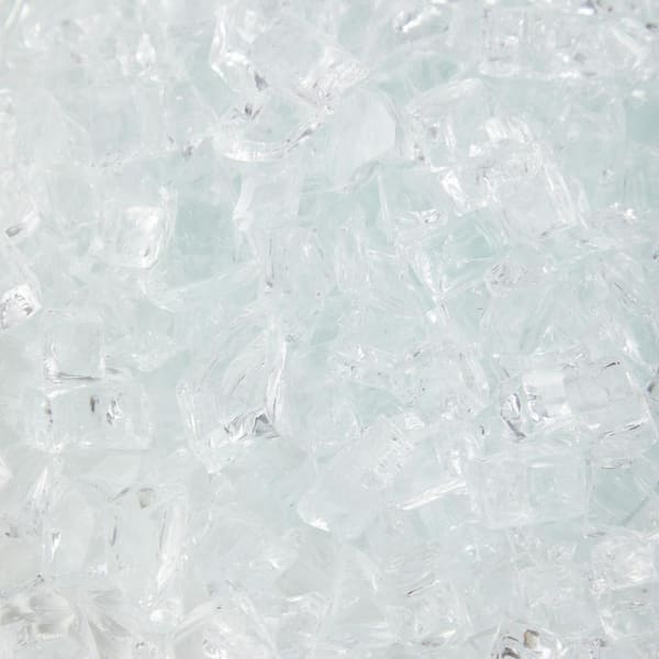 WESTIN OUTDOOR HeatPro 10 lbs. Bag Tempered Glass Fire Pit Crystal Rocks in Clear