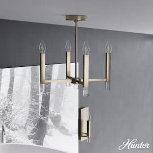 Sunjai 4-Light Alturas Gold Candlestick Pendant Light