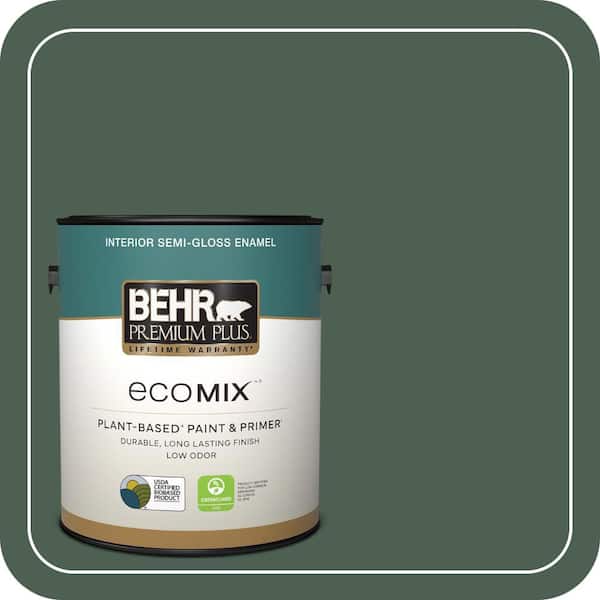 1 gal. #PPU11-20 Congo Semi-Gloss Enamel EcoMix Plant-Based Interior Paint & Primer