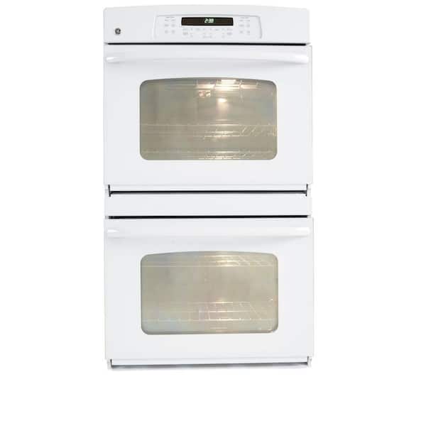 GE 30 in. Double Electric Wall Oven Self-Cleaning in White