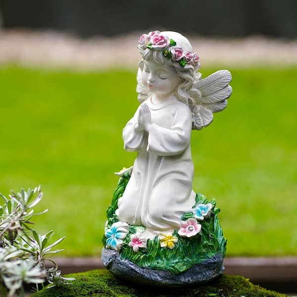 Angel Garden Decorative Statue Solar Angel Ornament Suitable for