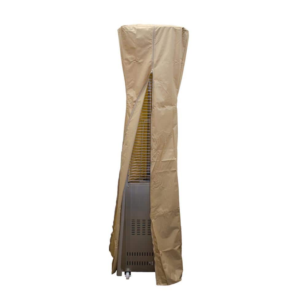Tan Heavy Duty Triangle Glass Tube Patio Heater Cover