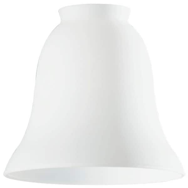Westinghouse 4-3/4 in. Handblown White Opal Bell with 2-1/4 in. Fitter and 5-1/8 in. Width