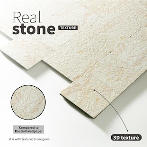 Marble Collection Creamy Stone 12 in. x 12 in. PVC Peel and Stick Tile (5 sq. ft./5-Sheets)