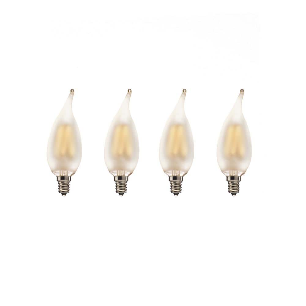 40 - Watt Equivalent Soft White Light B11 (E12) Candelabra Screw Base Dimma