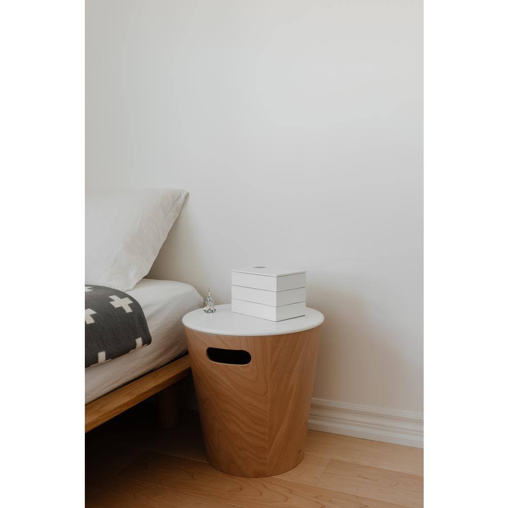 Spindle White Storage and Jewelry Box