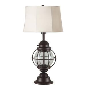 Hatteras 31 in. Gilded Copper Outdoor Table Lamp