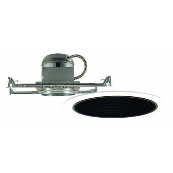 Design House 6 in. Recessed Lighting Kit with Black Baffle Ring Trim-DISCONTINUED