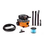 4 Gallon 6.0 Peak HP Wet/Dry Shop Vacuum with Detachable Blower, Fine Dust Filter, Locking Hose and Accessories