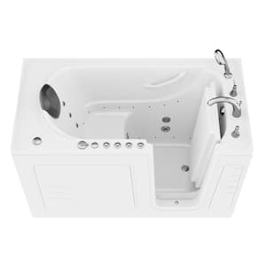 Safe Premier 60 in. x 30 in. Right Drain Walk-In Air and Whirlpool Jetted Bathtub with Microbubbles in White