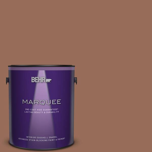 BEHR MARQUEE 1 gal. #S200-6 Timeless Copper One-Coat Hide Eggshell Enamel Interior Paint & Primer