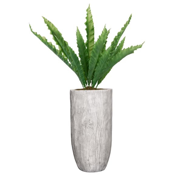 VINTAGE HOME Artificial 52 in. High Artificial Faux Birds Nest With Fiberstone Planter For Home Decor