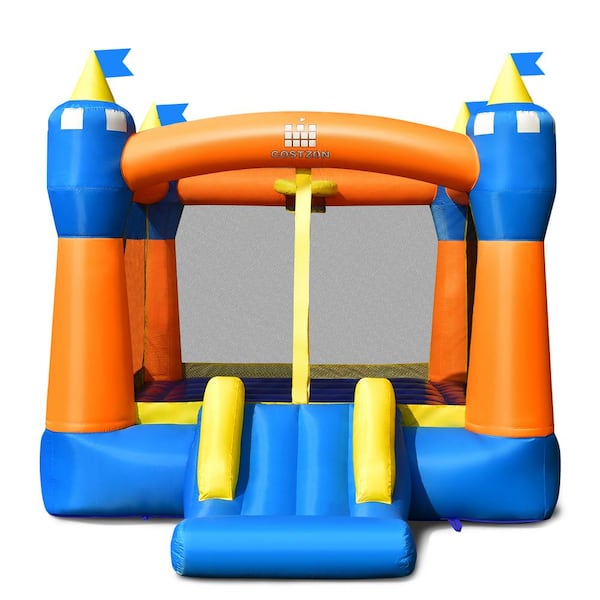 Costway Inflatable Bounce House Kids Magic Castle with Large Jumping Area With 480-Watt Blower