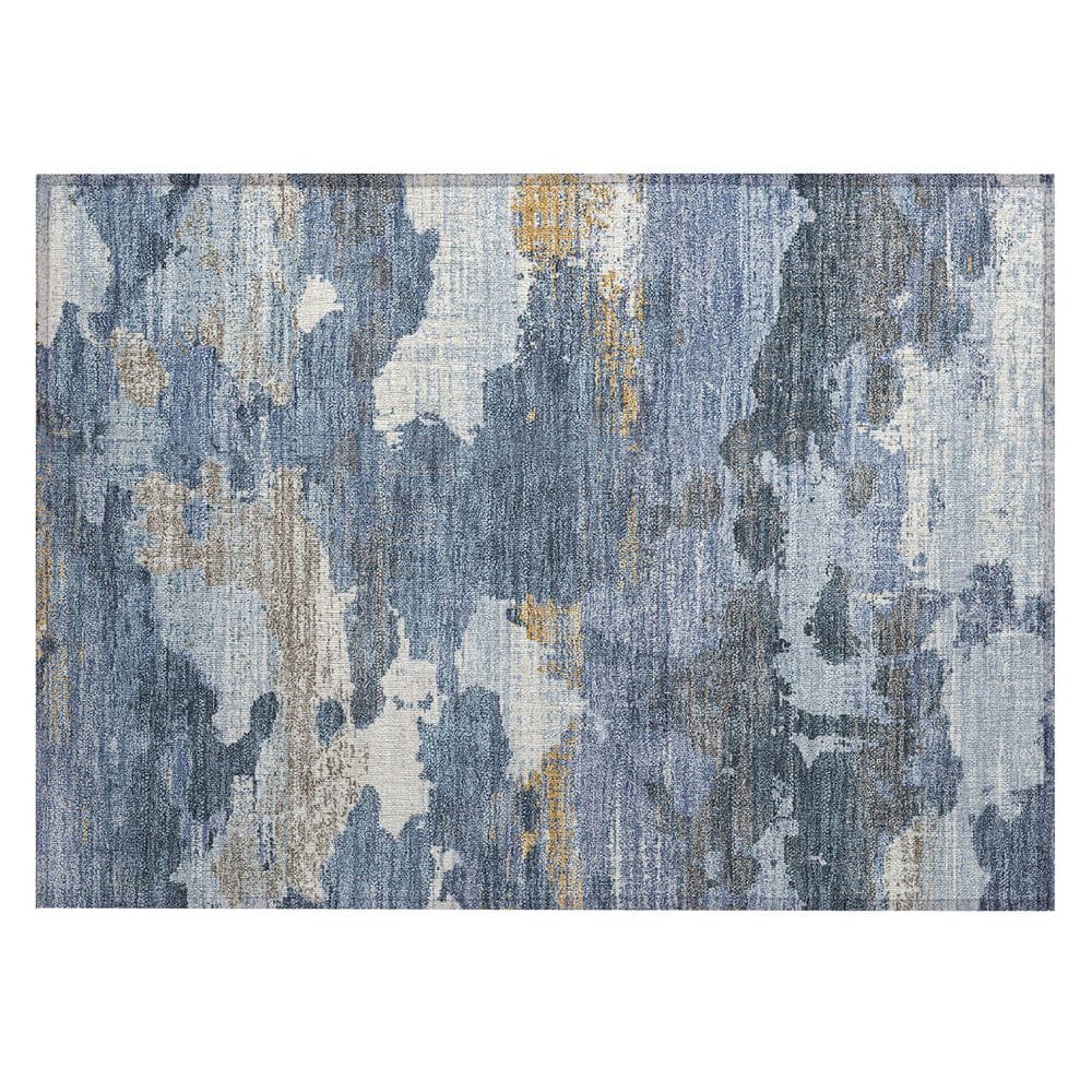 Chantille Machine Washable Indoor/Outdoor Abstract ACN2434 Denim 2 ft. x 3 ft. Accent Rug price history on PriceWatchPro
