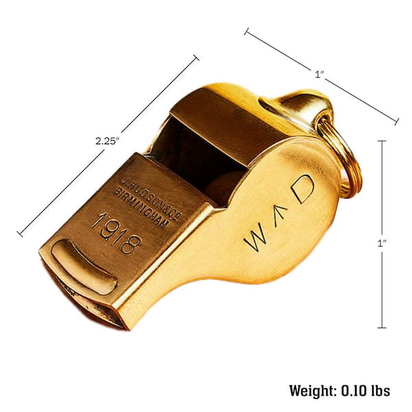KINGS COUNTY TOOLS WWI Inspired Brass Whistle GW75E02-03 - The