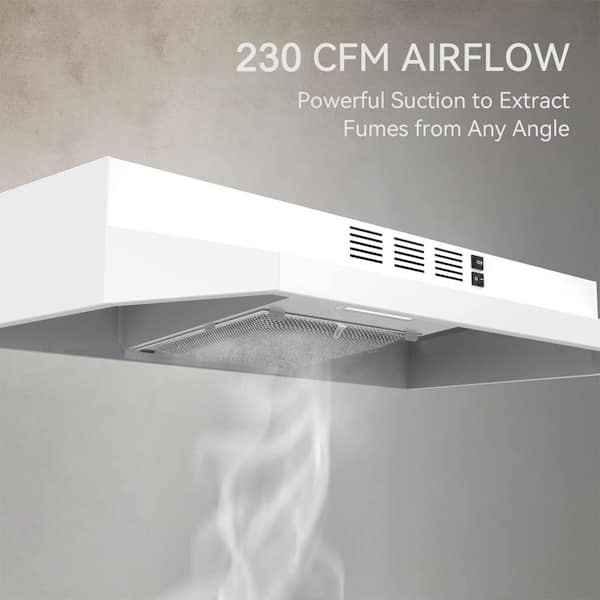 SNDOAS 30 in. 230 CFM Under Cabinet Range Hood Stainless Steel