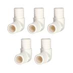 1 in. Plastic PEX Poly Alloy 90-Degree Elbow Barb Pipe Fitting (5-Pack)