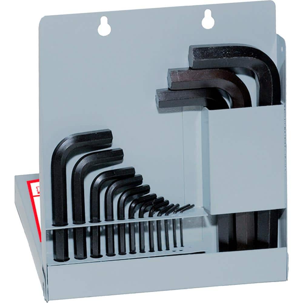 Short Series Hex-L Key Set with Metal Box Sizes 0.028 in. to 5/8 in. (18-Pi