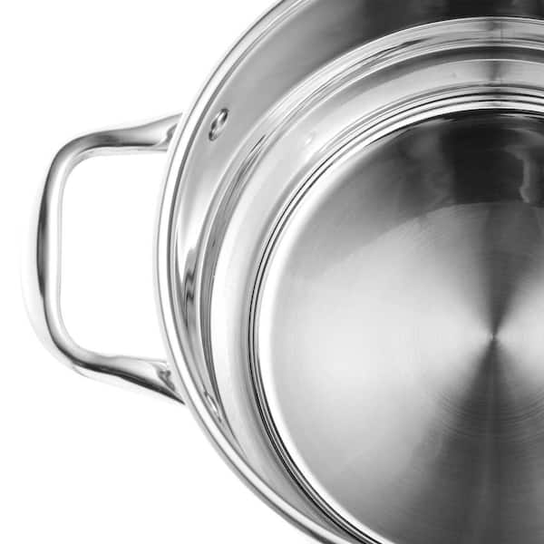 Bergner Stainless Steel Non Stick Fry Pan 12 Silver - Office Depot