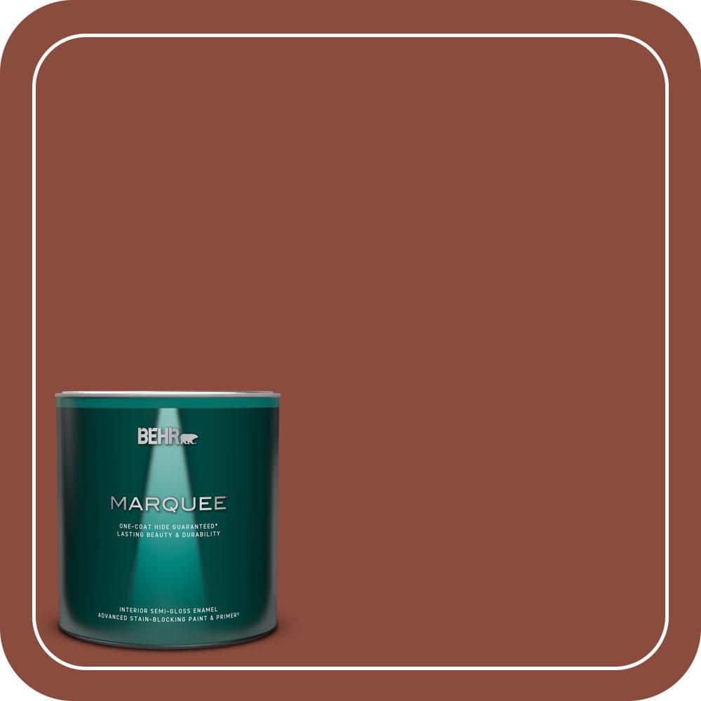 1 qt. #QE-14 Spiced Red Semi-Gloss Enamel Interior Paint & Primer price history on PriceWatchPro