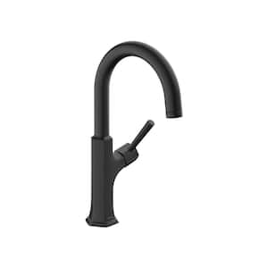 Locarno 1-Handle Bar Faucet in Matte Black